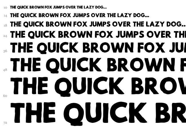 Mild Life font waterfall